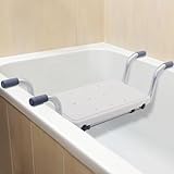 Badewannensitz Senioren, Duschsitz Duschbank für Badewanne, Badebrett Badewanne, Badewannenbrett mit 2 Verstellbaren Breiten, Aluminium,...