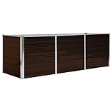 vidaXL Hochbeet Blumenkasten Pflanzkasten Pflanzkübel Blumenkübel Pflanztopf Blumentopf Gemüsebeet Pflanzbeet Braun 240x80x77cm...