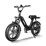 Himiway Escape Pro Ebike 48V 17.5AH/840WH Akku Elektrisches Lastenfahrrad 20'×4' Fetten Reifen Elektrofahrrad 250W 25Km/h für Pendeln bis...