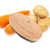 SEPGLITTER Gemüsebürste, 11 * 6cm Spülbürste Holz Gemüsebürste Holz für Kartoffeln Karotten Obst, Küchenbürste aus Holz für...