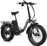 KETELES Klapprad E-Bike Elektrofahrrad 20 Zoll, 48V 35Ah Lithiumbatterie, Faltbares City E-Bike mit 4' Fettreifen, Hydraulische Bremse, für...